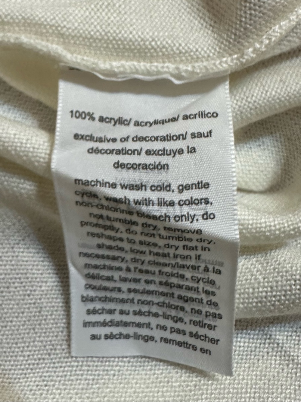 Tommy Hilfiger Rainbow LOVE Crewneck Sweater White Long Sleeve Knit Medium - Picture 10 of 12